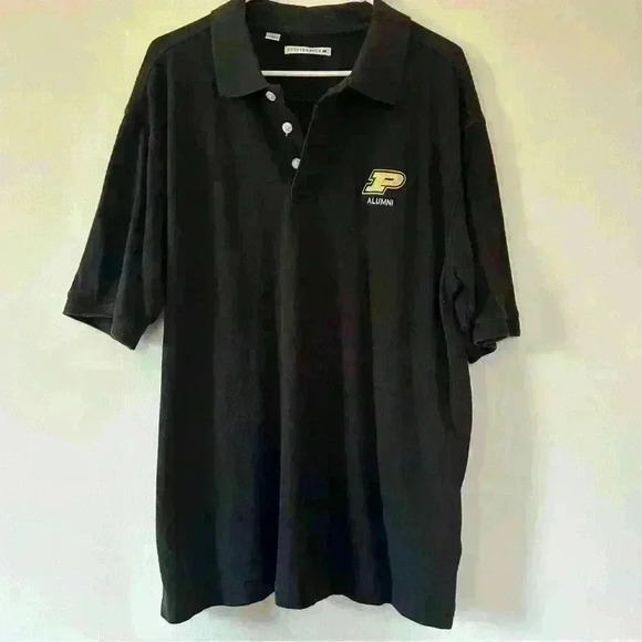 Cutter & Buck Other - Cutter and Buck Purdue alumni black collared shirt